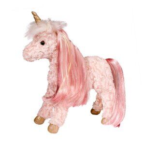 New w/Tag Douglas Plush Rose Unicorn Princess Unicorn Stuffed Animal 13"